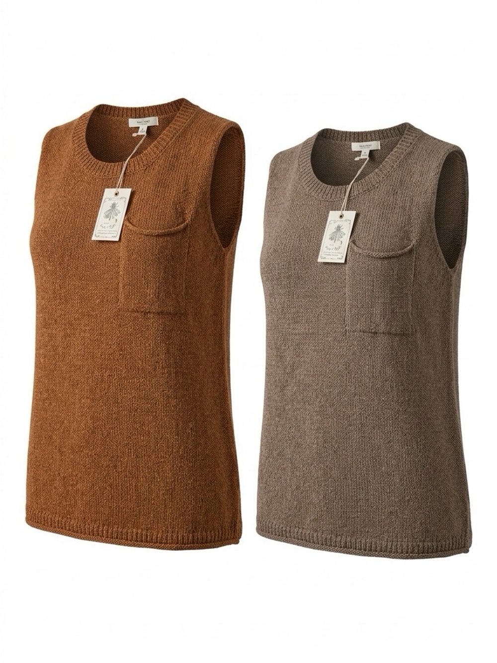 Easel (Set of 2) Knit Sleeveless Tank Tops - Medium NWT